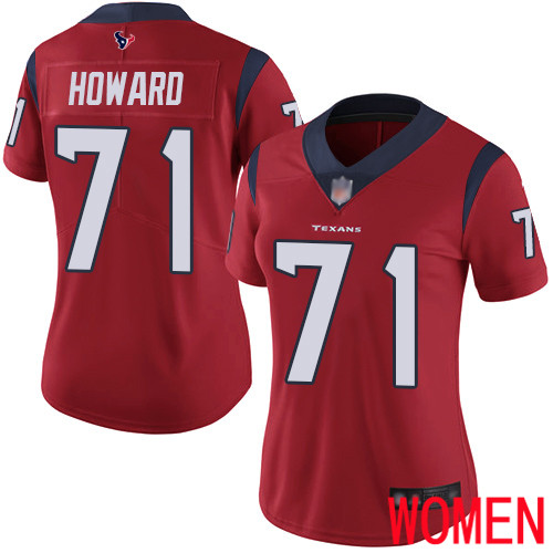 Houston Texans Limited Red Women Tytus Howard Alternate Jersey NFL Football #71 Vapor Untouchable